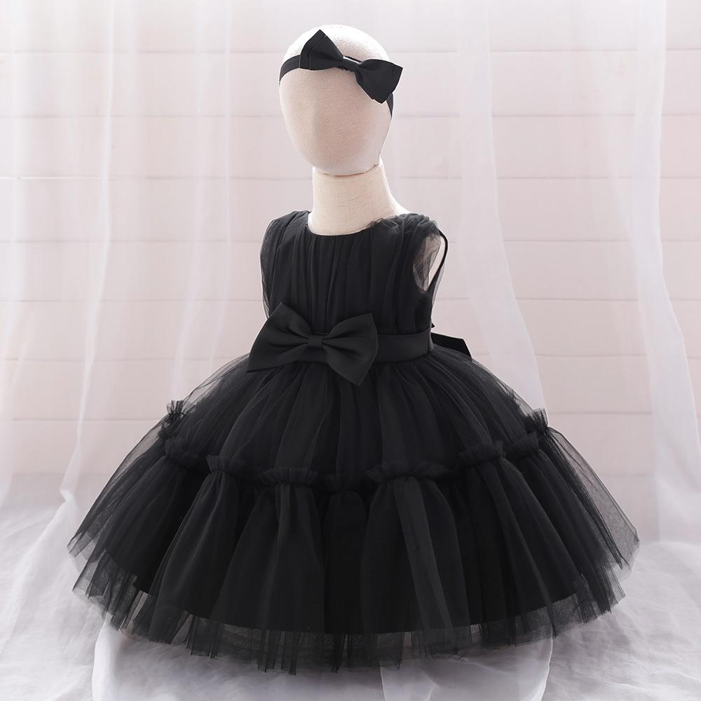 Vestido de Princesa de Malla para Niños 2025: Vestido Tutú Infantil para Primer Cumpleaños o Boda