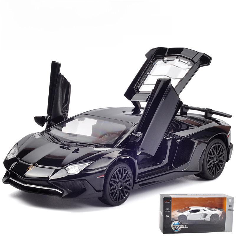 Lambo 750-4 Alloy Car Model 1:32 with Multi-Door, Sound, Light & Pull-Back Features