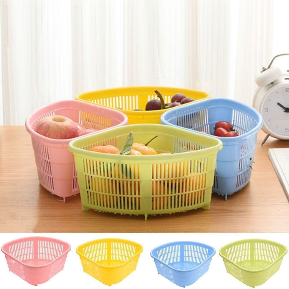 Durable Drain Strainer Basket Kitchen Household Vegetable Drain Basket Water Fruit Basket
