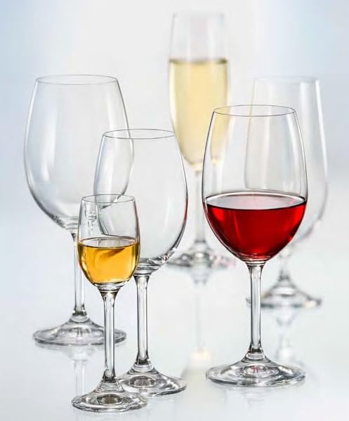 Bohemian Glass LARA Glass Liqueur/Cold Sake Glass Set of 6, 65ml, Dishwasher Safe, 40415-65-6