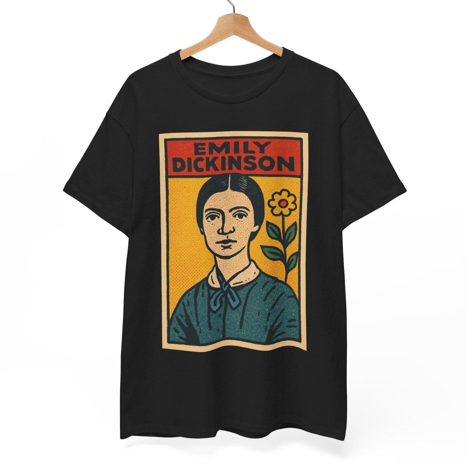Emily Dickinson T-Shirt: Retro Comic Poet Tee - Literary Gift S