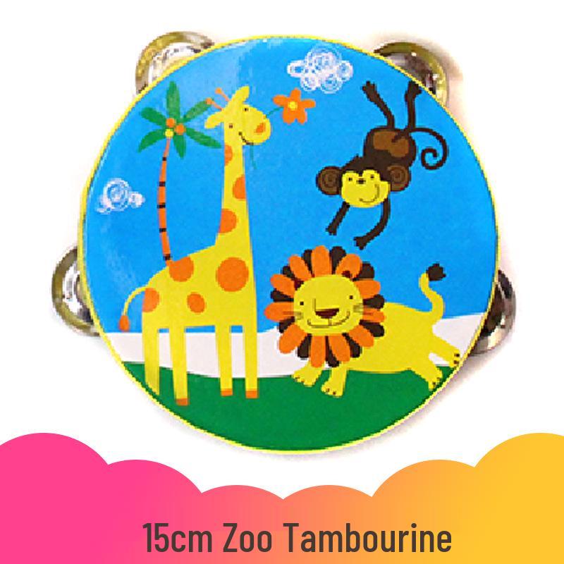 Wooden Tambourine for Early Childhood Music and Dance