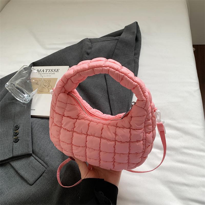 Cloud Pleated Small Bag Women's 2025 Summer New Casual Lightweight Casual Dumpling Bag Commuter Shoulder Crossbody Bag