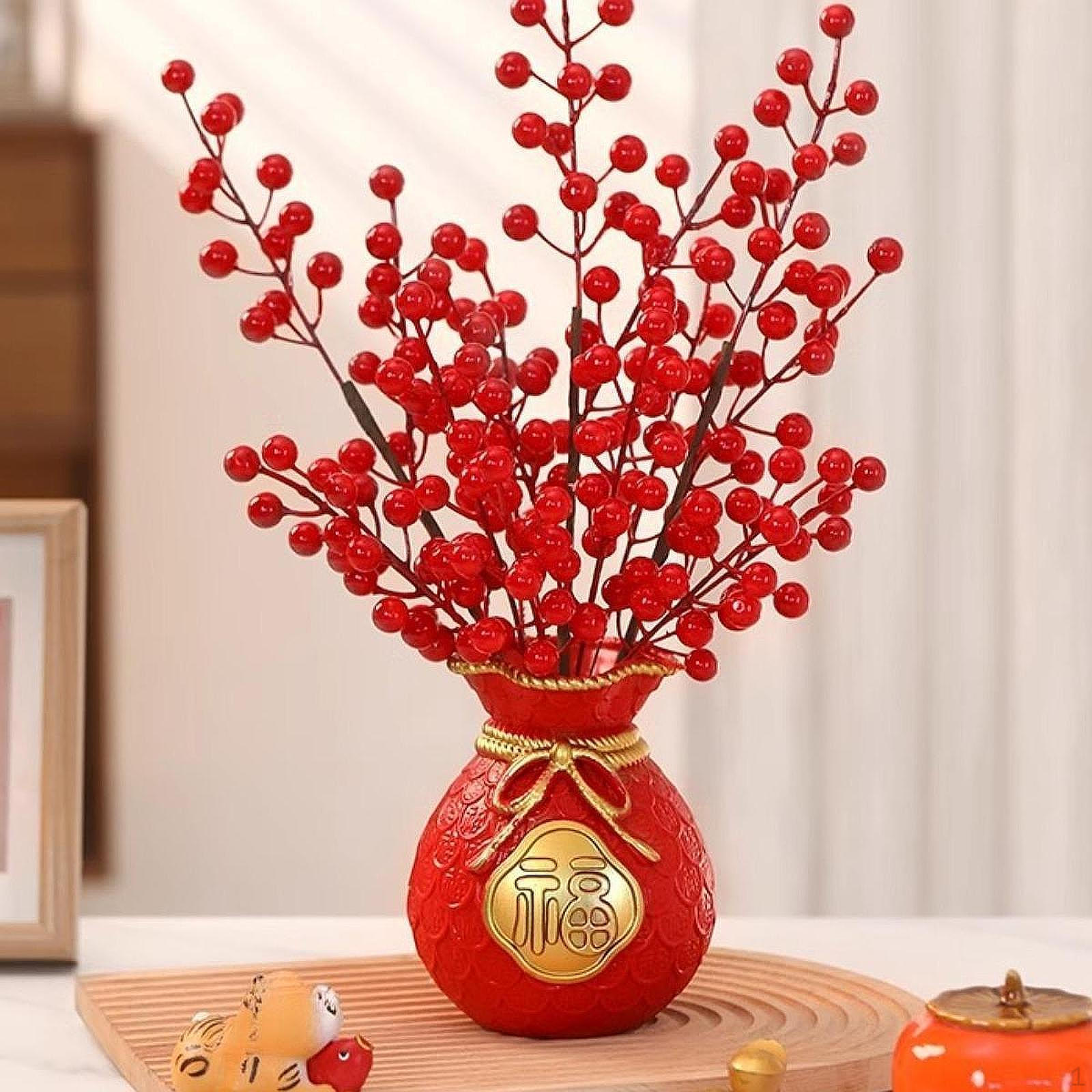 

Китайский Новый год украшение Искусственный горшок фото реквизит центральный элемент стола Style A