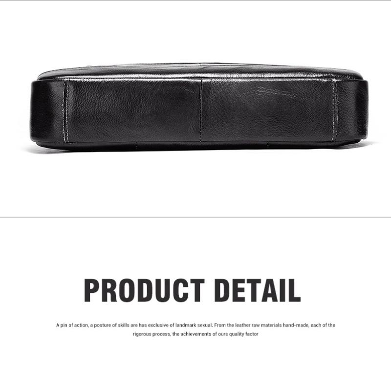 Geantă de umăr retro Geantă de mână din piele pentru bărbați Afaceri Primul strat Piele de vacă Poștaș Geantă pentru bărbați