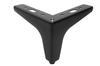 Metal furniture leg Anchor, black matte, height 10 cm