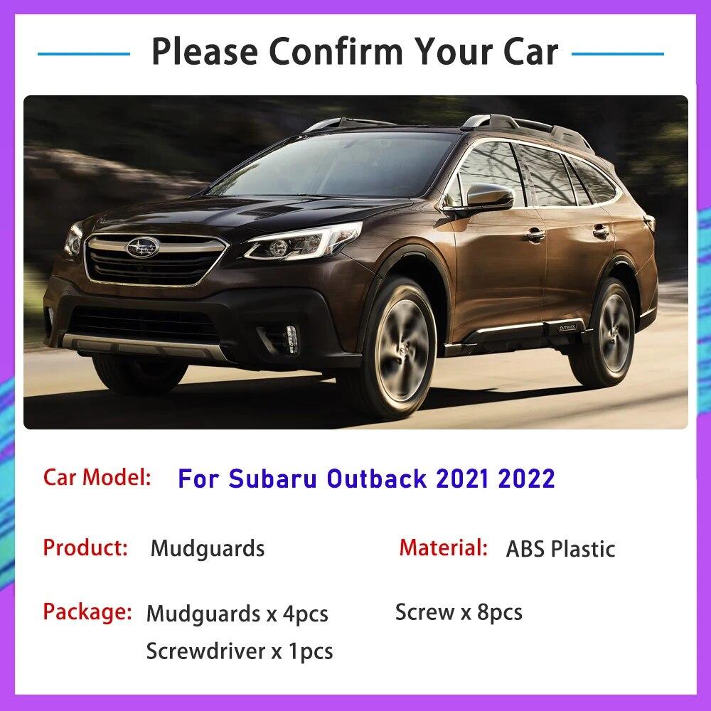 Front Rear Car Mud Flaps Set For Subaru Outback  2022 Mudflaps Splash Guards Mud Flap Mudguards Fender Auto Accessories 4PCS