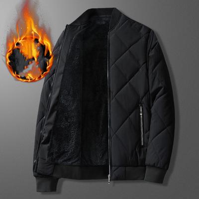 Men's Winter Snow Warm Jacket Standing Collar Thickened Business Warm Tops