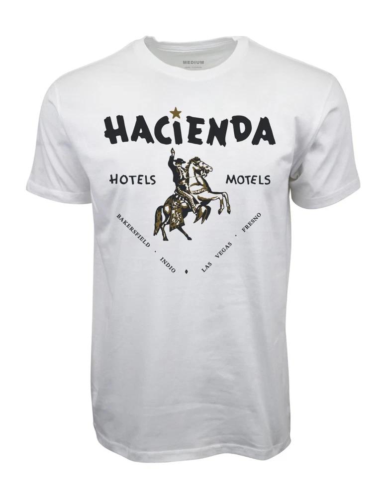 90s Hacienda Hotel Vintage Look Graphic White Tshirt S