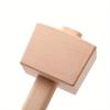1Pc Handmade DIY Mallet Round Mallet Wooden Hammer, Lightweight and Convenient Smooth Wood Hammer, Suitable for Home Outdoor