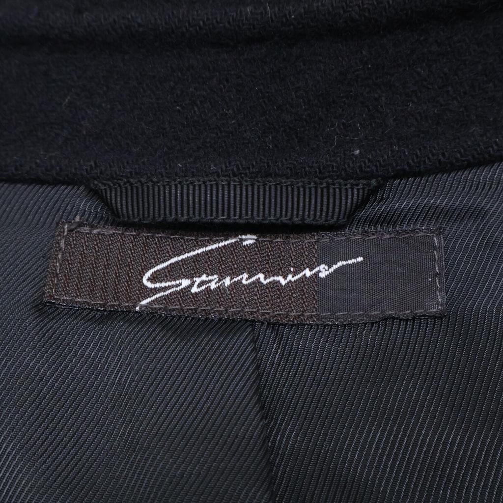 stunning lure 16A114-008 Wool belted river coat O blackUsed