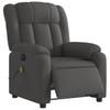 Electric Massage Chair Dark Gray Fabric