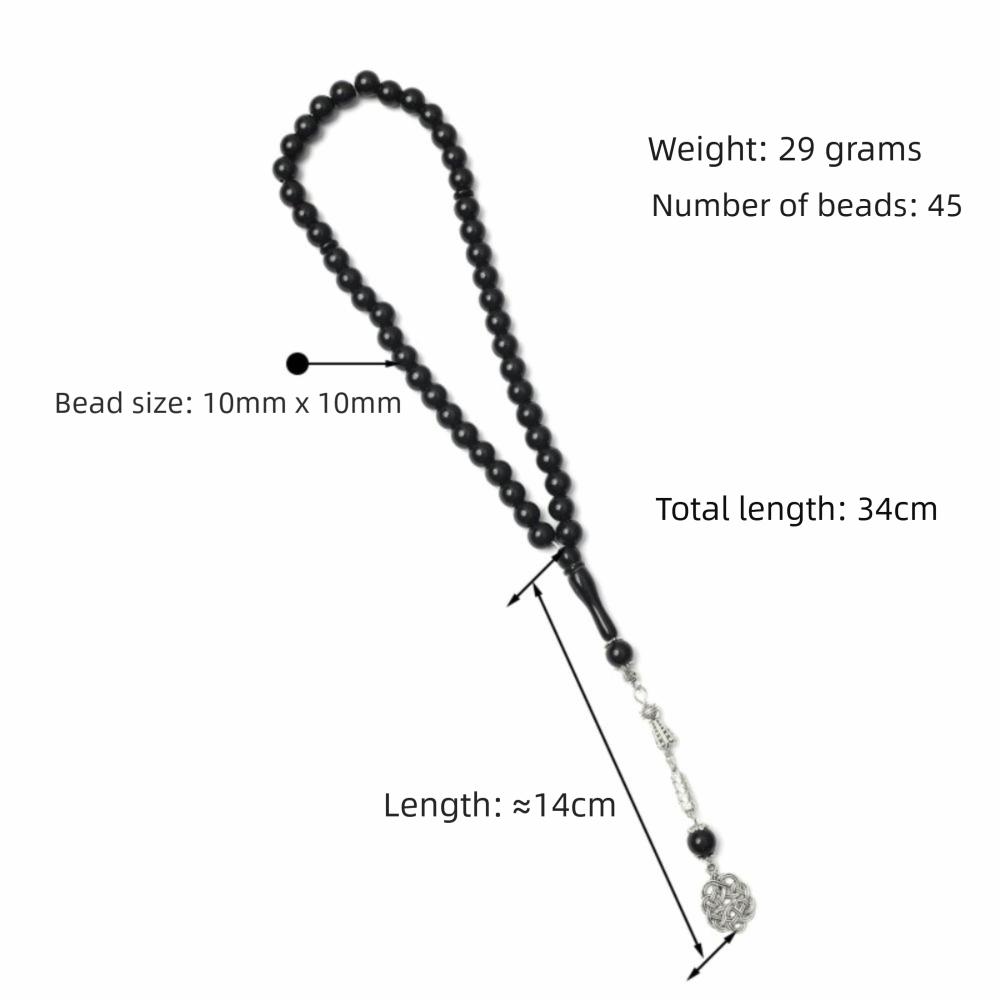 Imitation Beeswax Prayer Hand String 10mm Acrylic Beads Rosary Bracelet Wrist Bracelet  Daily Use