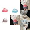 Cotton Linen Knitting Water Bucket Style Shoulder Bag For Kids And Teens