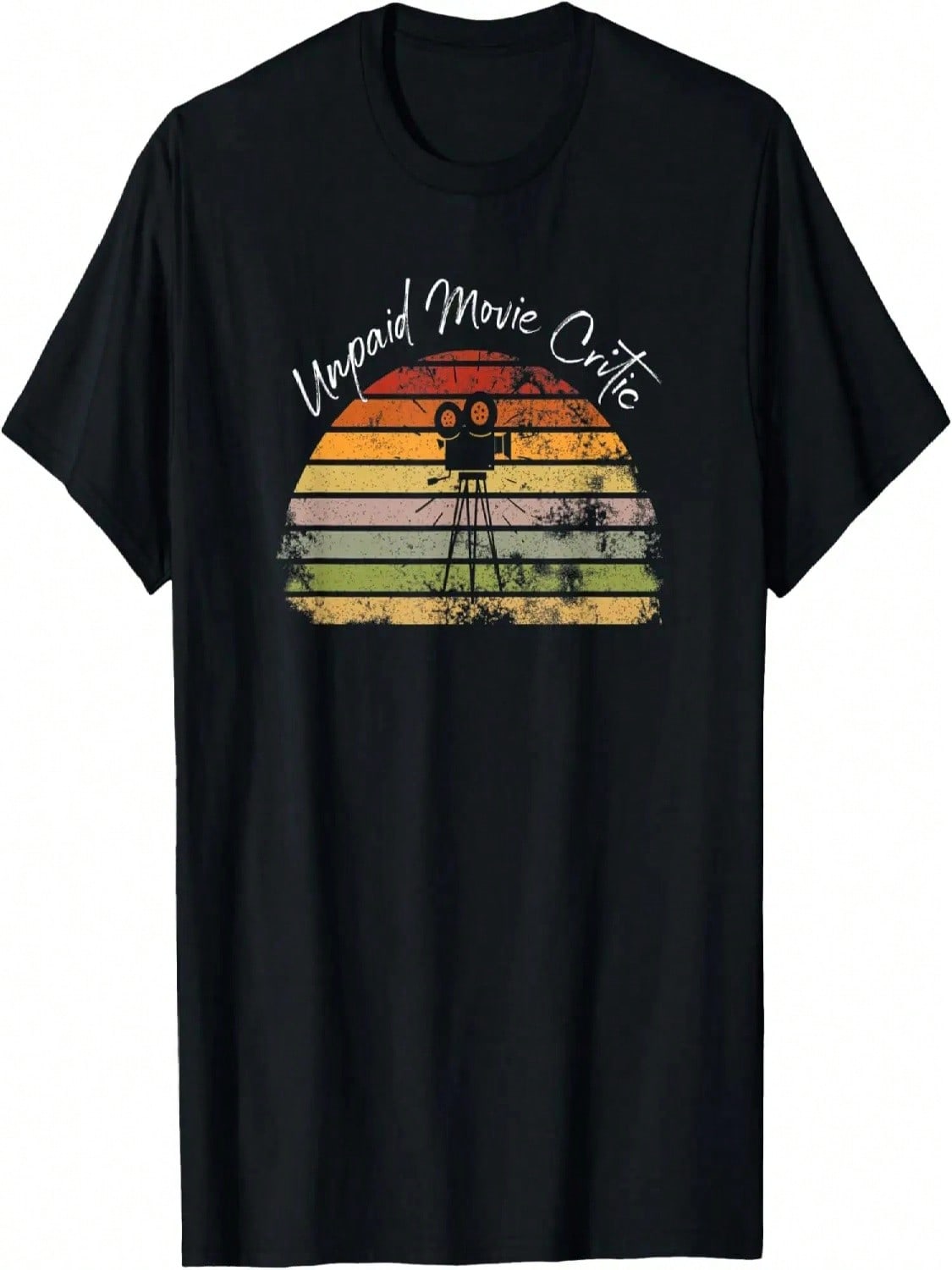 Funny Cinema Fan Unpaid Movie Critic Design T-Shirt S разноцветный