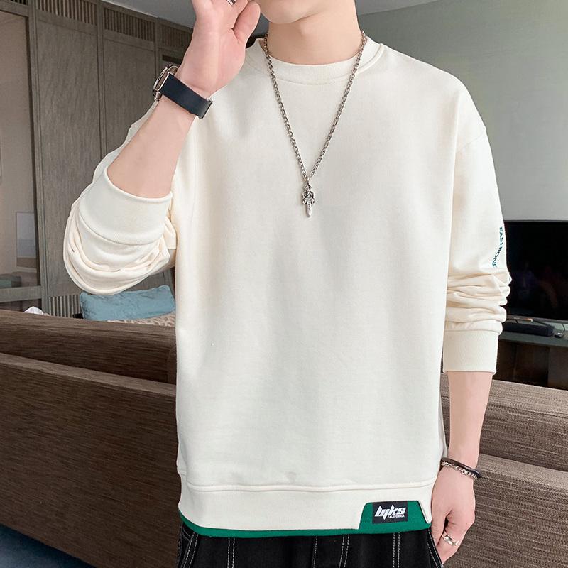 Men's Sweatshirt Spring and Autumn New Fashionable Loose Casual Long Sleeve Round Neck Trendy Brand Korean Top