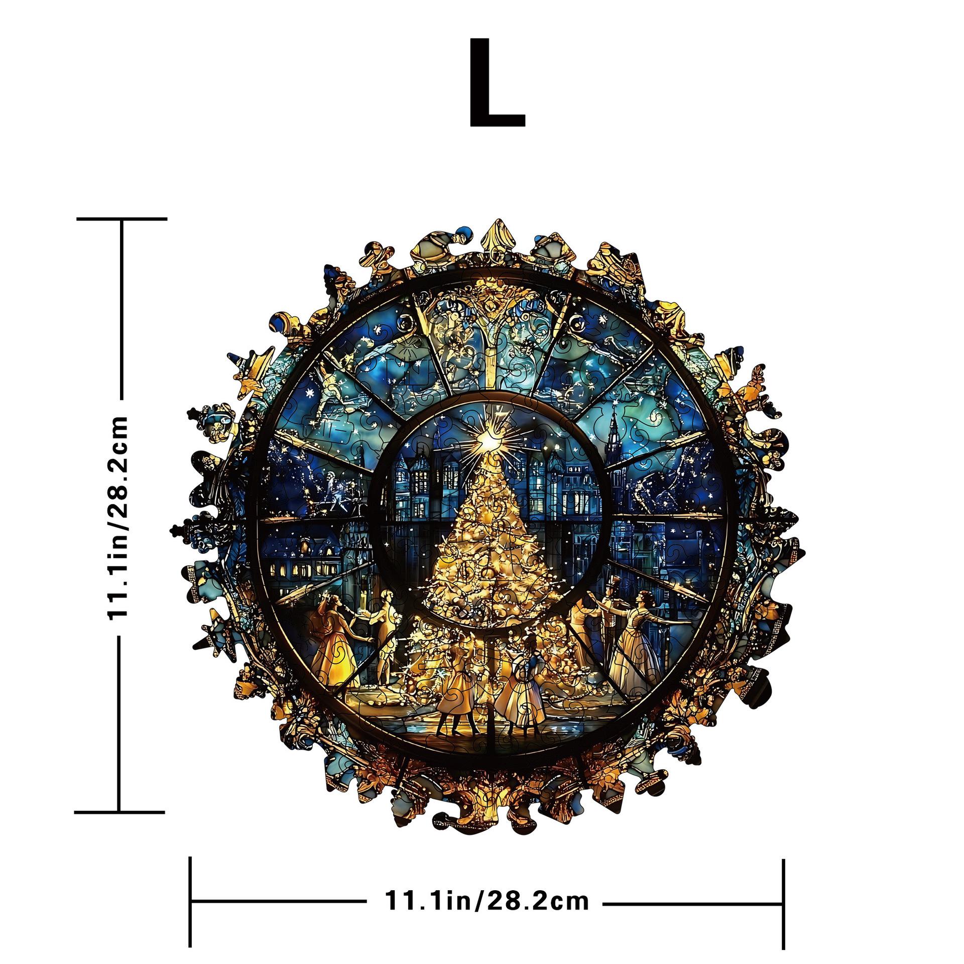 Wacocetoy Cross-Border Christmas Puzzle Toy Wooden Special-Shaped Puzzle Diy Decompression Piggy Bank Puzzle