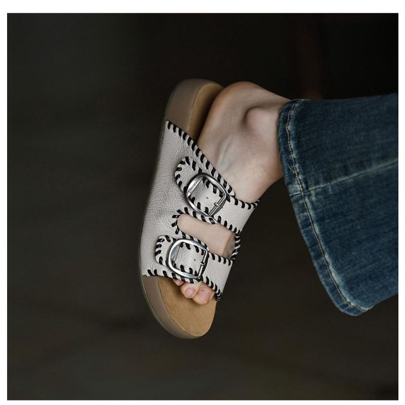 Embroidered slippers women s wear summer fashion new beach cool slippers Birkenstocks Birkenstocks cool slippers 35