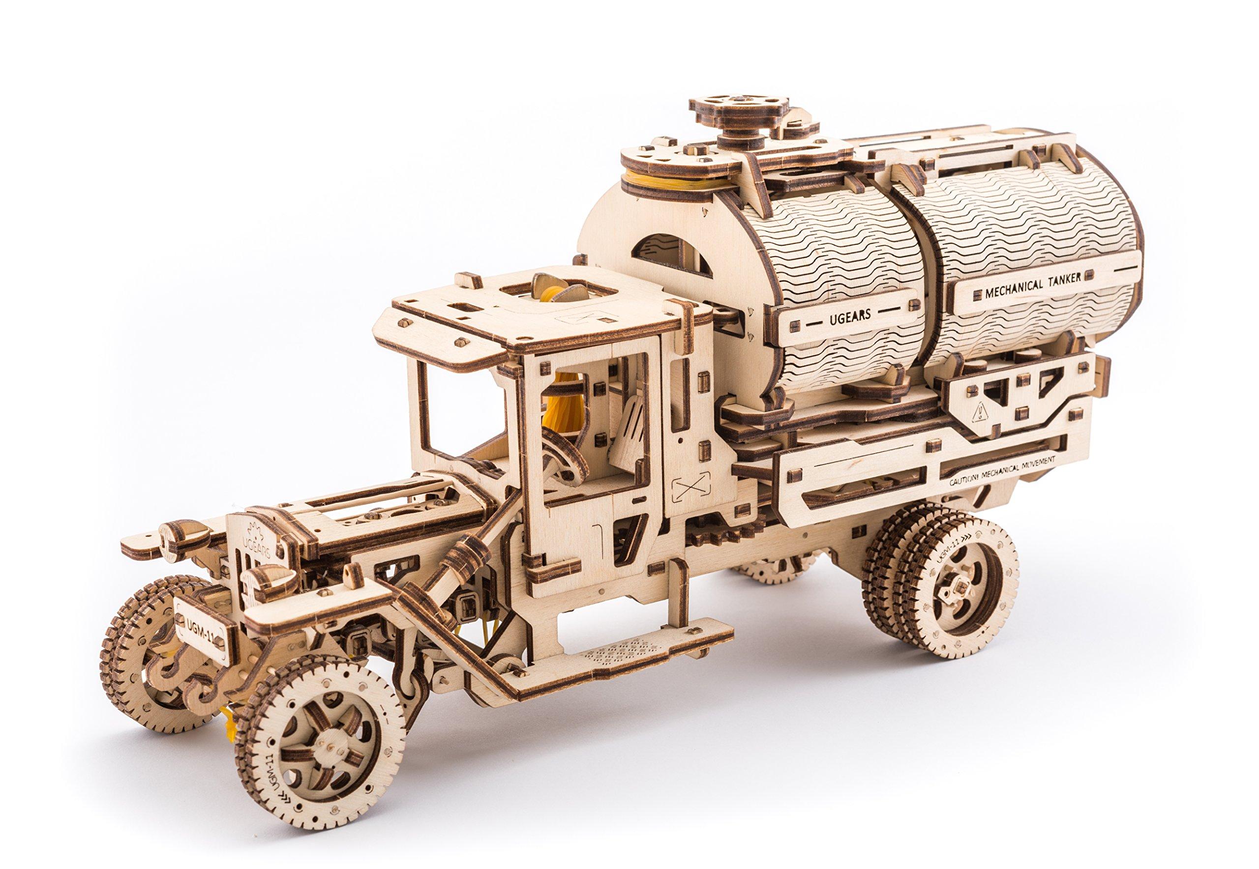 

UGEARS UGM 11 Truck Set Rescue Trailer Wooden Puzzle No Glue Required 3D Model DIY Handmade Assembly Ornament Collection Ukraine Gift Educational