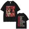 System of A Down Mezmerize Album Graphic T-shirts Men's Women Rock Vintage T Shirts Men's Cotton Oversized Short Sleeve T-shirts