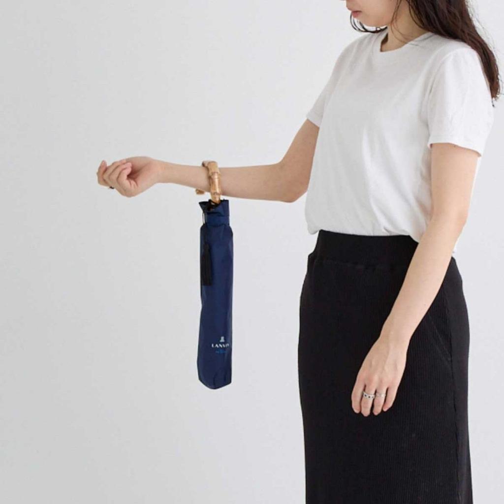 Moonbat Folding Rain or Premium Light Heat and UV Solid Logo Parasol, Shine, Blocking, Protection, Embroidery, Blue, 22-084-11977-01