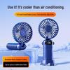 Turbo Handheld Digital Display Mini Fan - USB Rechargeable, 100 Speeds, Portable Desktop Fan.