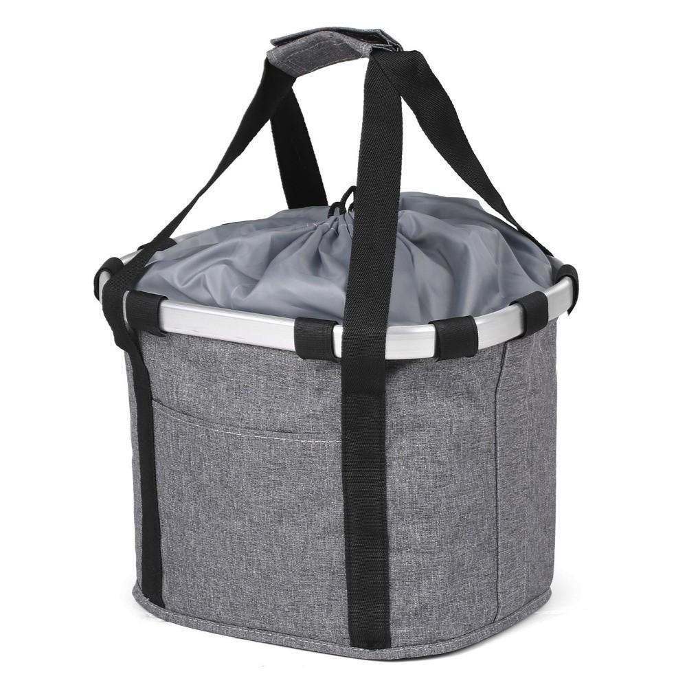 5KG Load Capacity Bicycle Front Basket 2 in 1 Design Handlebar Hanging Bag for MTB Cycling