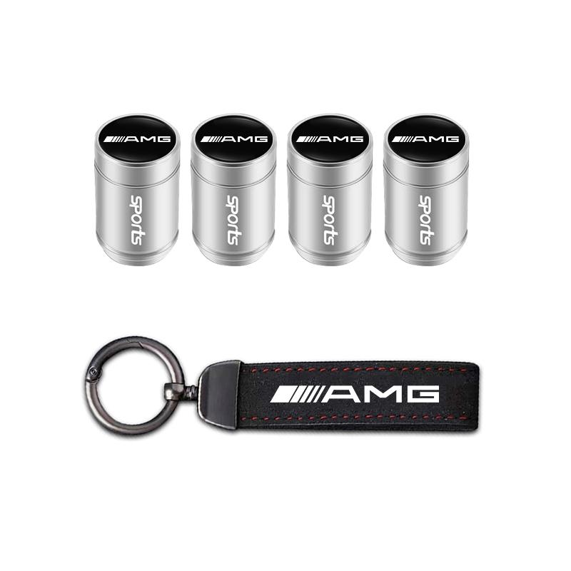Coprivalvole per Pneumatici Ruote Auto/Portachiavi Anello Portachiavi per Mercedes Benz AMG W203 W205 W206 W211 W220 W212 W201 W210 W108