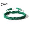 Gender-neutral Bracelet Unisex Hand Rope Adjustable Handmade Braided Solid Color