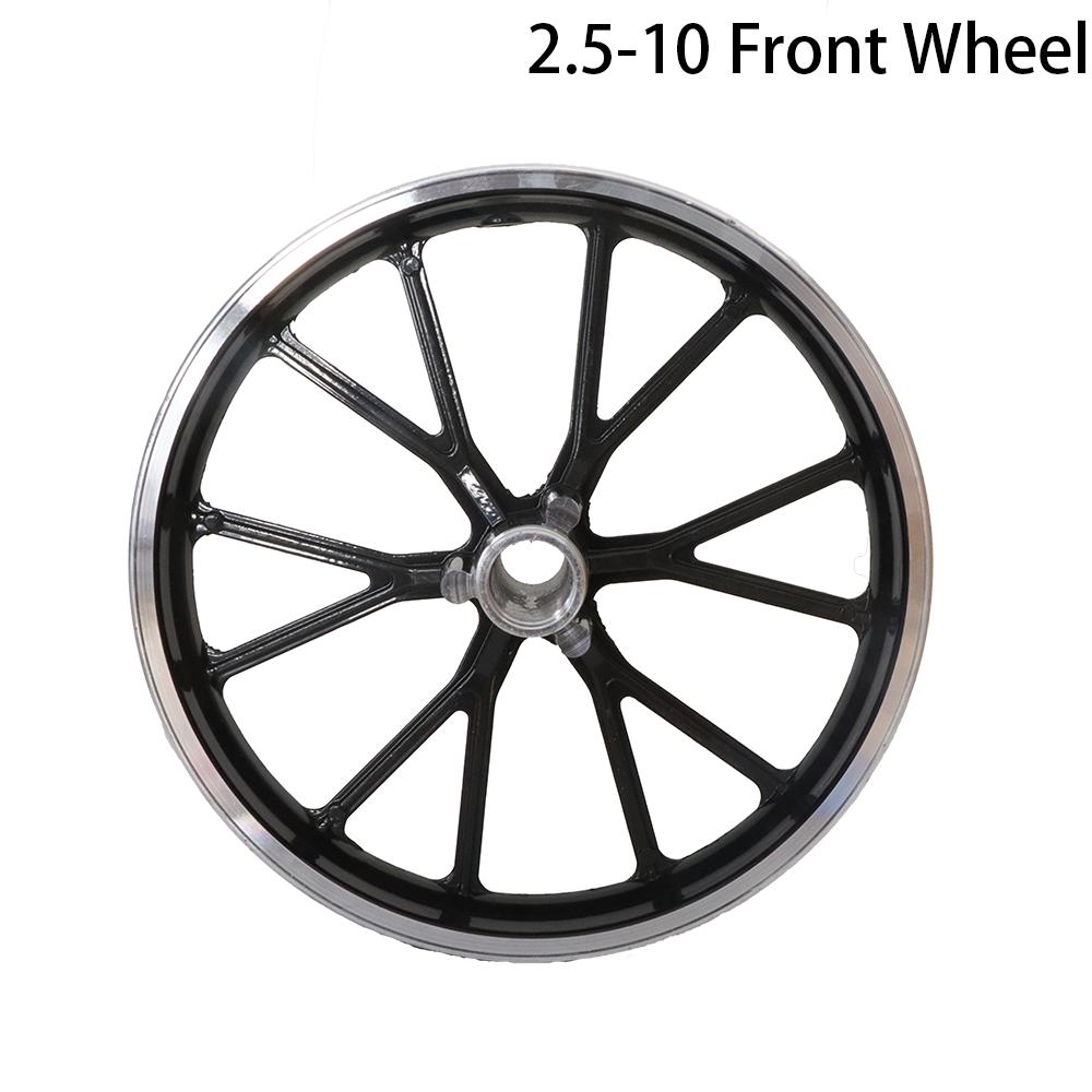 2.50-10 Inch Front Rear Wheel Aluminum Alloy Hub For Pocket Bike 47cc 49cc Scooter Dirt Pit Bike Minimoto Accessories Motorcycle Front Wheel