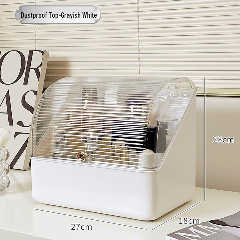 Dustproof Large-Capacity Cosmetic Storage Box for Lipstick & Skincare with Drawers