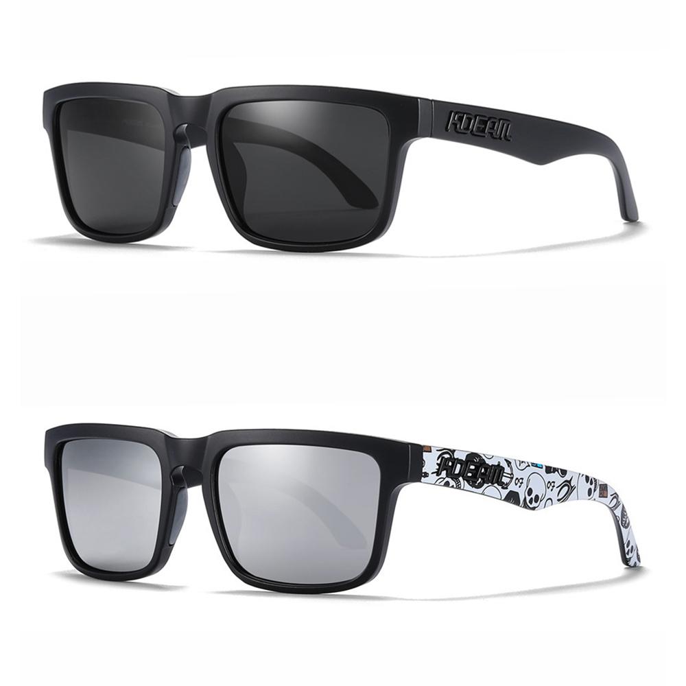 2PCS - KDEAM Brand Original Design Men Square Polarized Sunglasses Fishing Fashion Women Sun Glasses Colorful Eyewear