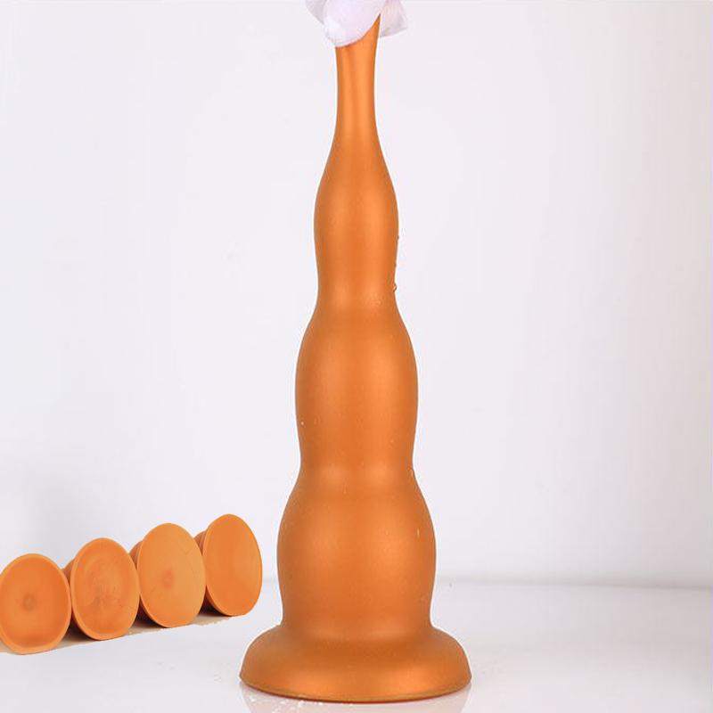 S/M/L/XL Tower Anal Plug Liquid Silicone Huge Butt Plug With Suction Cup Big Fisting Anal Dilation Prostate Massage Anal Sex Toy