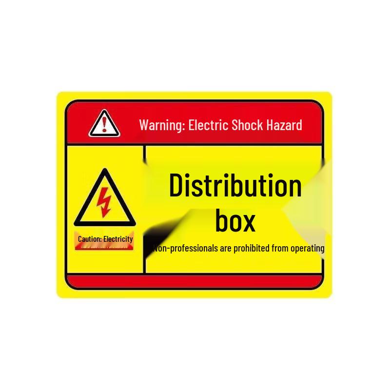 WEZHO PVC High Voltage Warning Stickers