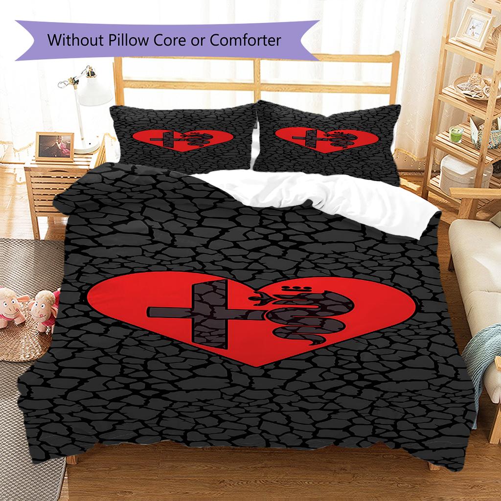 Alpha Romeo Pattern Bedding,Quilt Set Quilt Cover Pillowcase Home Birthday Gift (1 * duvet cover + 2 * pillowcase, without core)