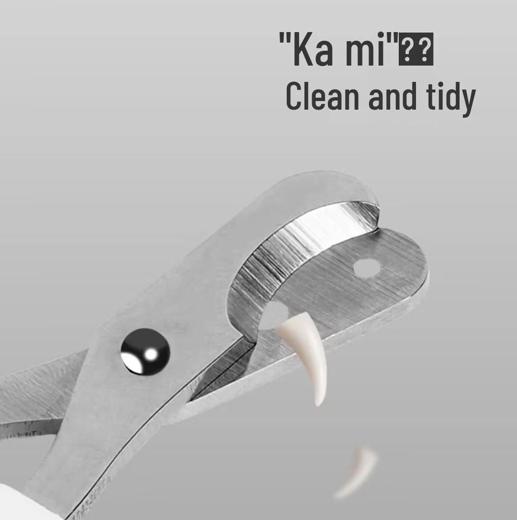 Stainless Steel Cat Nail Clippers with Round Hole for Easy and Safe Grooming