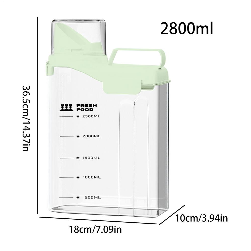 2800ml Airtight Dog Food Storage Container Dog Food Bin Large Flour Container Cat Feeder Bucket Food Storage Barrel Dried Grains