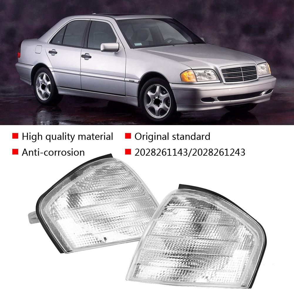 2 stücke Parkplatz Signal Anzeige Ecke Licht Lampe Shell Gehäuse für Mercedes Benz C klasse W202