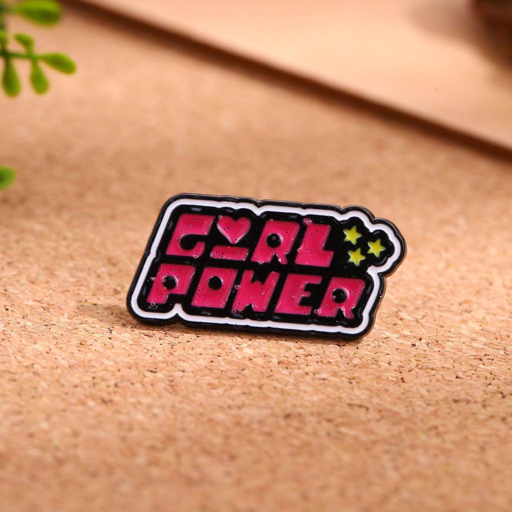 Creative Cartoon English Alphabet Series Alloy Brooch Fashion Versatile Metal Badge Clothes Accessories Clothing