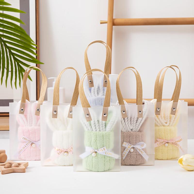 Cute Rabbit Coral Fleece Towel