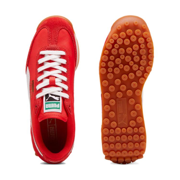 Puma Easy Rider Vintage Big Kid Red Kids Sneakers White 399371-01