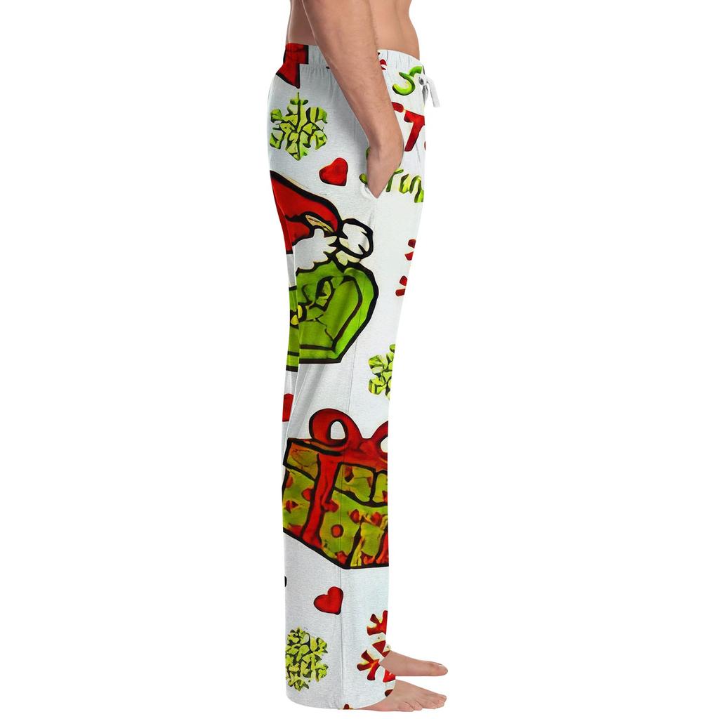 Men's Allover Printed Home Pants Sleeping Pajama Pants Long Pants Pajama Pants Yoga Pants
