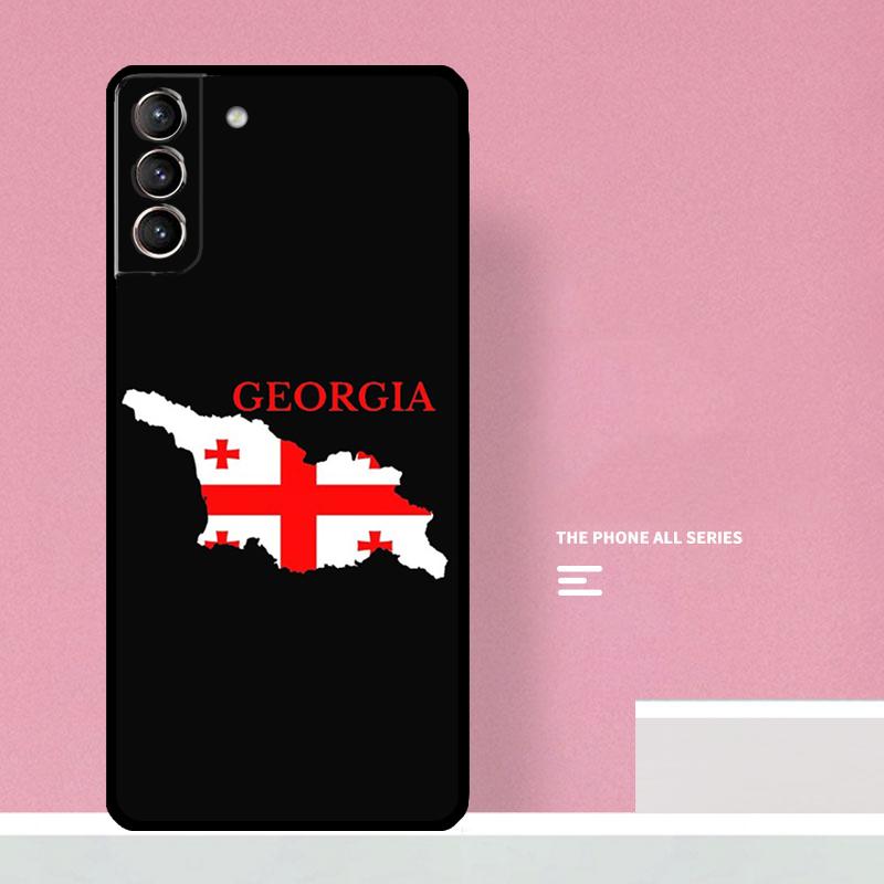 Georgia Grunge Flag Phone Case For Samsung Galaxy S24 S26 Ultra S20 S21 S22 S23 S25 Plus S10 S25 FE Cover Coque