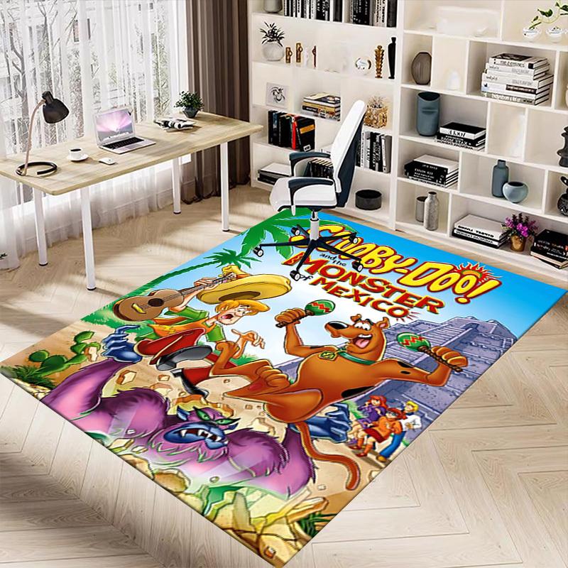 1pz Scooby-Doo Messico Extra Large Tappeto Antiscivolo per Pavimento, Ufficio, Famiglia, Camera da Letto, Studio - Tappeto di Grandi Dimensioni Tappeti da Interno1168A