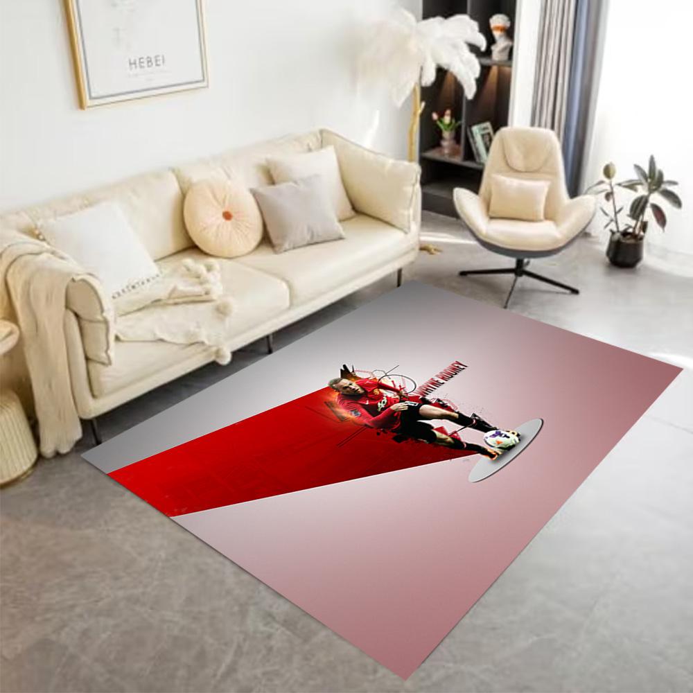 Ronaldo's Ac Milan Moment Carpet Suitable for Playrooms Bedrooms Dining Room Decorate Room Anti-slip Rug Decorate Offices Spiritual Gift