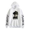 Felpa con cappuccio e stampa anime Black Clover Maglione in pile Felpa con cappuccio anime