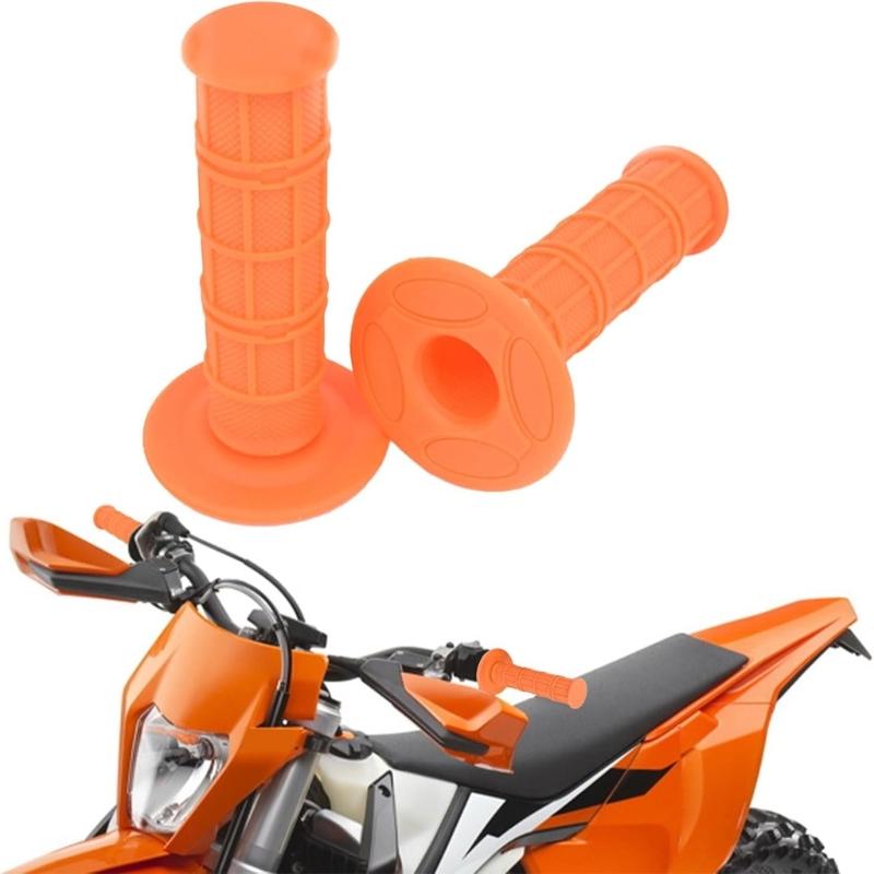Motorcycle Rubber Hand Grips 22mm 7/8'' Handlebar Grips Universal Motorcycle Modification Hand Grips