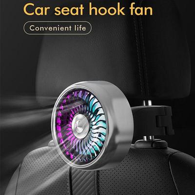 Auto-Ventilator, Zubehör für Auto-Rücksitz-Ventilator, Auto-USB-Haken-Ventilator, kleiner elektrischer Auto-Ventilator mit doppeltem Verwendungszweck, Frischluft-Mini-Ventilator für den Autoinnenraum