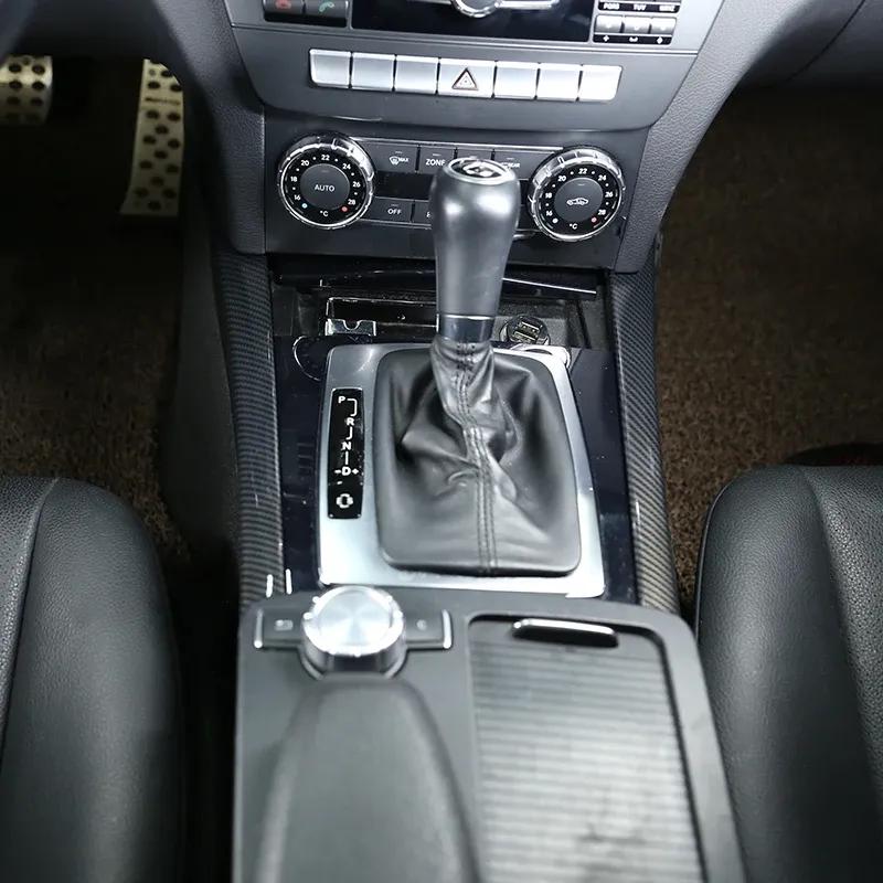 Carbon Fiber Car Interior Decoration Trim Stickers For Mercedes benz C Class W204 C180 C200 2007-2013 Accessories