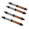 4Pcs 1Celsius10 Model Car Dual Spring Shock Damper Alloy 1Celsius10 RC Dampers with 8 Spare Springs 120mm